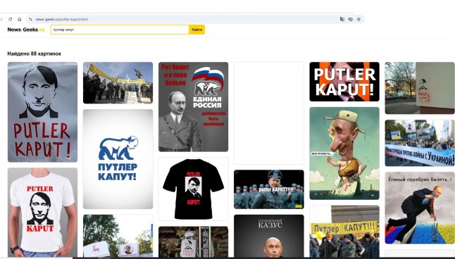 Website banned by Russian court for memes showing Putin as Hitler.