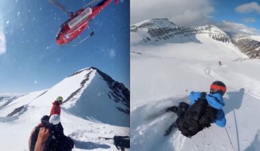 They Are Still Skiing Powder In Iceland!
