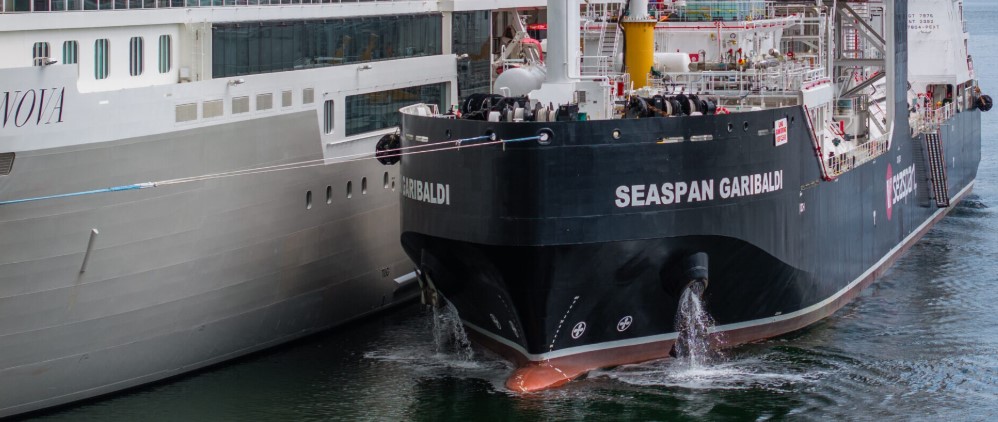 First-ever cruise ship bunkered with LNG at the Port of Vancouver