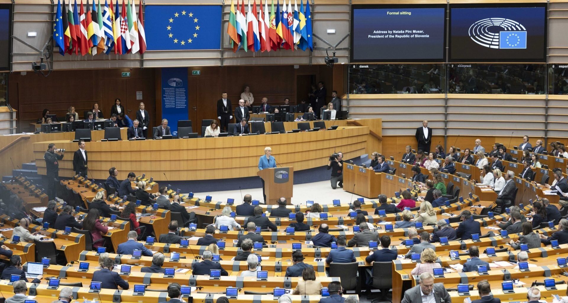 Slovenian president in Brussels called the events in Gaza genocide