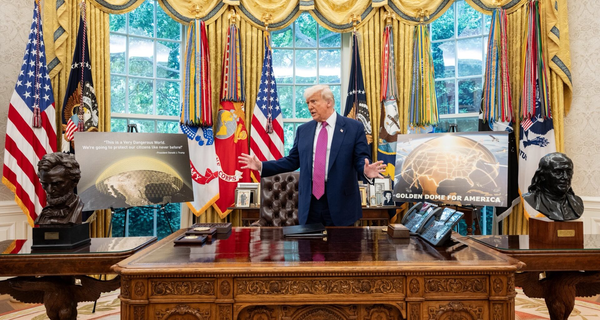 Trump Announces Plan For Golden Dome, Led By Space Force General