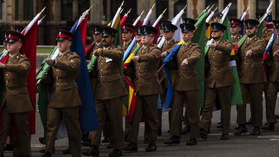 Festivities commenced with a grand military parade, street parties, and a Royal Air Force flypast over central London.(Bloomberg)