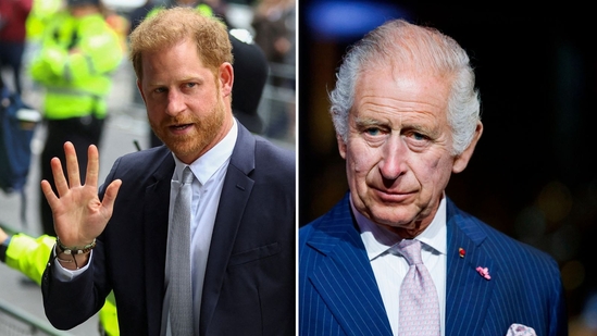 Prince Harry mentioned that King Charles “won't speak to me because of this security stuff,” but added that “It would be nice to reconcile.” (REUTERS/Hannah McKay/File Photo, Ludovic Marin, Pool via AP, File)