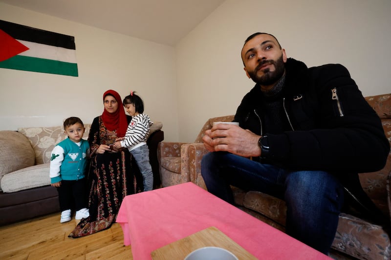 Salah Altanany, his wife Asil and their two children Selene and Mohammed. Photograph: Nick Bradshaw/The Irish Times