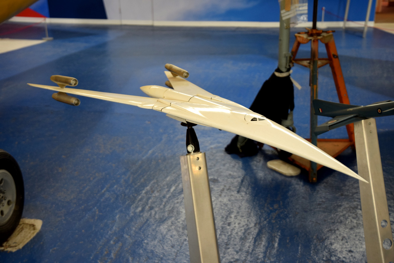 Model of the incredible Vickers Type 010 Swallow at the RAF Museum, Cosford, Shropshire.