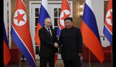 Vladimir Putin has arrived in Pyongyang on a friendly state visit at the invitation of Kim Jong-un.