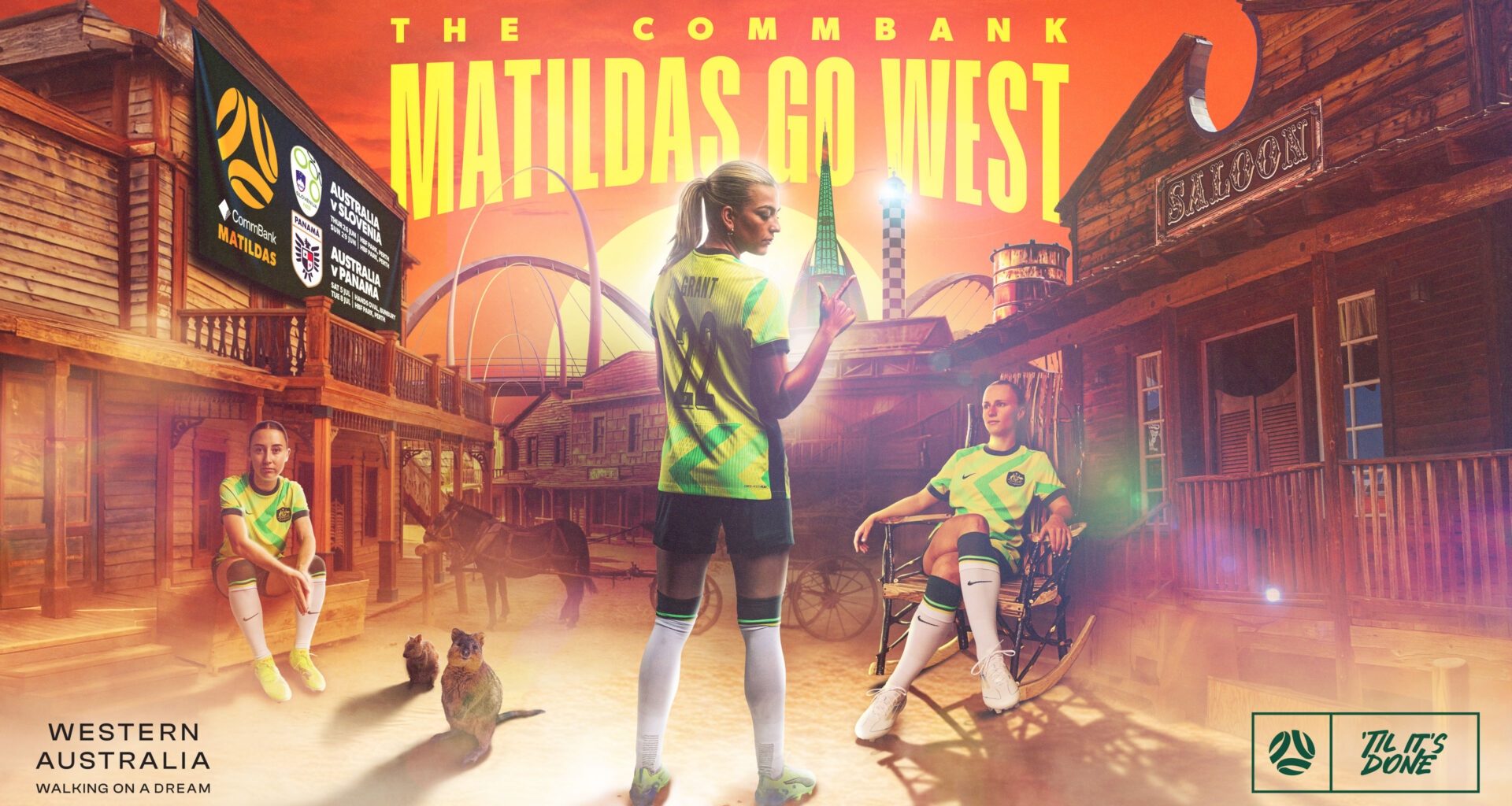 CommBank Matildas lock in Slovenia and Panama in Western Australia