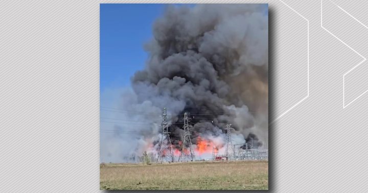 Thick, black smoke from west end brush fire seen across Edmonton - Edmonton