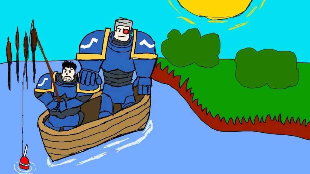 Warhammer 40K: Space Marine 2 Fishing With Daddy Calgar