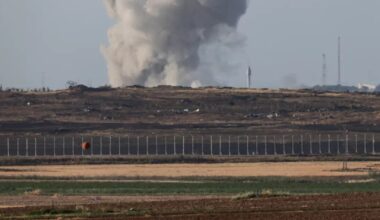 Une frappe sur Gaza, photo d’illustration. MENAHEM KAHANA / AFP