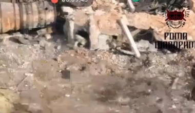 Russian soldier tried to recover shot down Ukrainian fpv drone