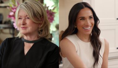 Martha Stewart in Netflix's Martha documentary and Meghan Markle in Netflix's With Love, Meghan