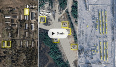 Satellite images show Russian military buildup near Finnish border