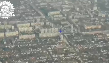 The Ukrainian Armed Forces carried out an airstrike by Su-27 using 2 guided aerial bombs on the location of the Russian regiment in Lysychansk. May 2025, Luhansk region.