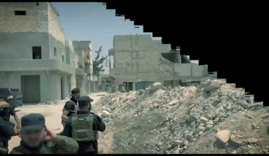Syrian security forces storm an ISIS hideout in Aleppo, May 17 2025 (music from source)