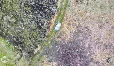 Two Russian soldiers on a motorbike taken out by drone operators of the 3rd Battalion of the 79th Air Assault Brigade. Khurakove direction. May 5, 2025 [NSFW]