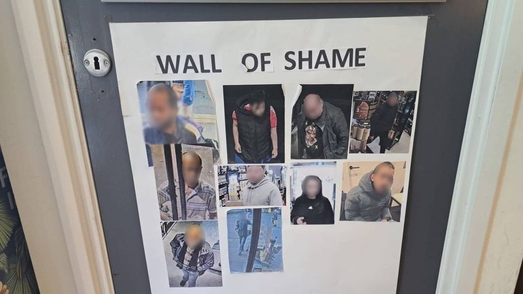 Groningse slijterij hangt foto's van winkeldieven op "Wall of Shame"