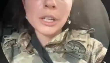 Ukrainian missiles hit a concentration of Russian military equipment and personnel near a gas station in Lgov, Kursk region. A Russian "Volunteer" with blood on her hands reported about 3 powerful explosions. May 22, 2025