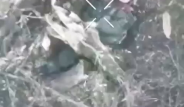 NSFW/NSFL: Russian soldier shot himself. Observed by Ukrainian drone. Pokrovsk direction. May 2025 [graphic content]