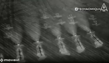 Mass launch of ukrainian Strike UAVs [14th Separate Airborne Rifle Regiment, May 2025]