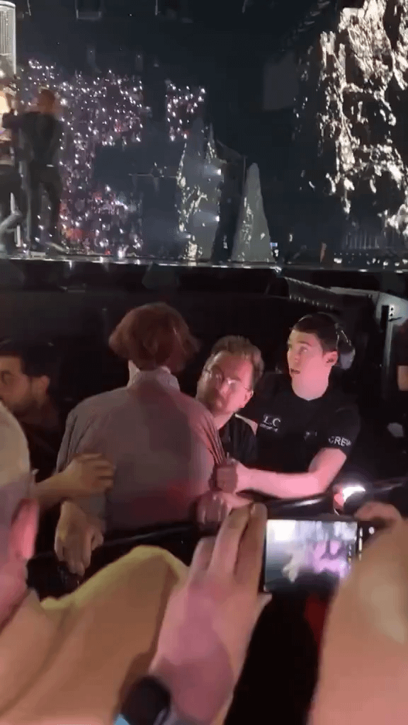 A person who protested against the israeli regime at Eurovision was assaulted by security officers.