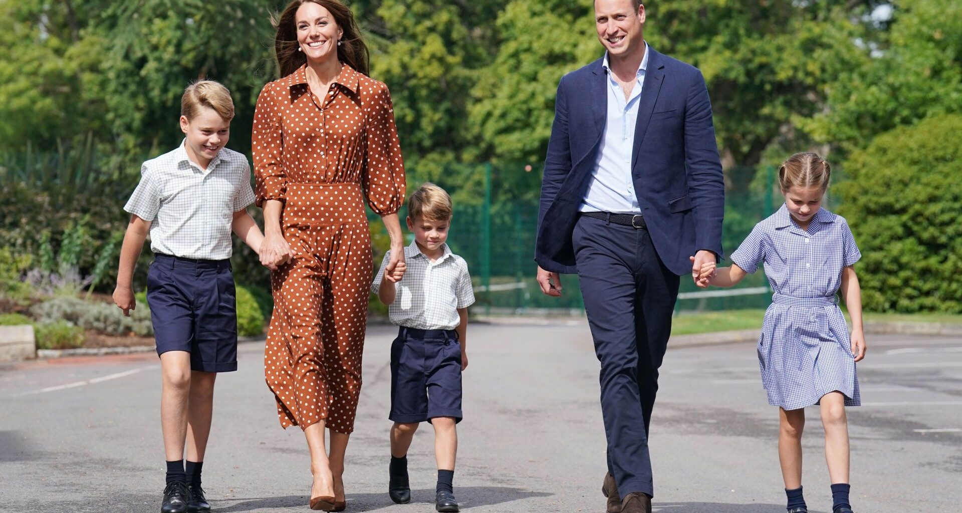 Prince George, Princess Charlotte And Prince Louis Start Lambrook School - Source: Getty
