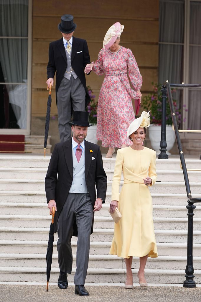 The royal couple were joined by the Duke and Duchess of Edinburgh