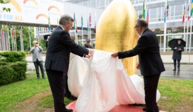 Croatia Donates Monumental Sculpture to WHO in Tribute to Global Health Workers