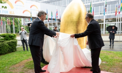 Croatia Donates Monumental Sculpture to WHO in Tribute to Global Health Workers