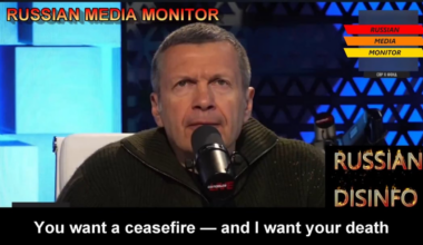 Russia doesn’t want peace: “You Want Ceasefire, I Want Your Death” said Soloviev on TV