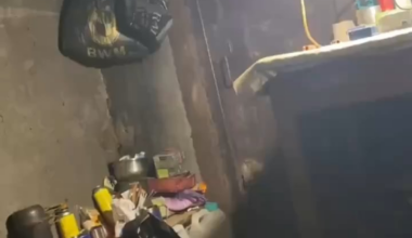 Footage from inside a Russian trench showing the effect of an incoming Ukrainian FPV quad exploding next to the shelter the soldier was filming in. Kherson Oblast.