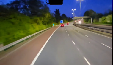 Westlink, Sunday at dusk. Truck POV.