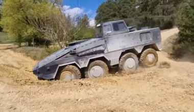 Ukrainian soldiers are now undergoing training on the Boxer Driver Training Vehicle in Germany in Preparation for RCH 155 Howitzer Deployment. May 2025