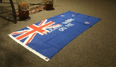 'Please walk on me’ – flag artwork sparks outrage again