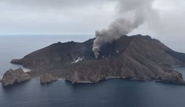'Near continuous' ash emissions from Whakaari/White Island