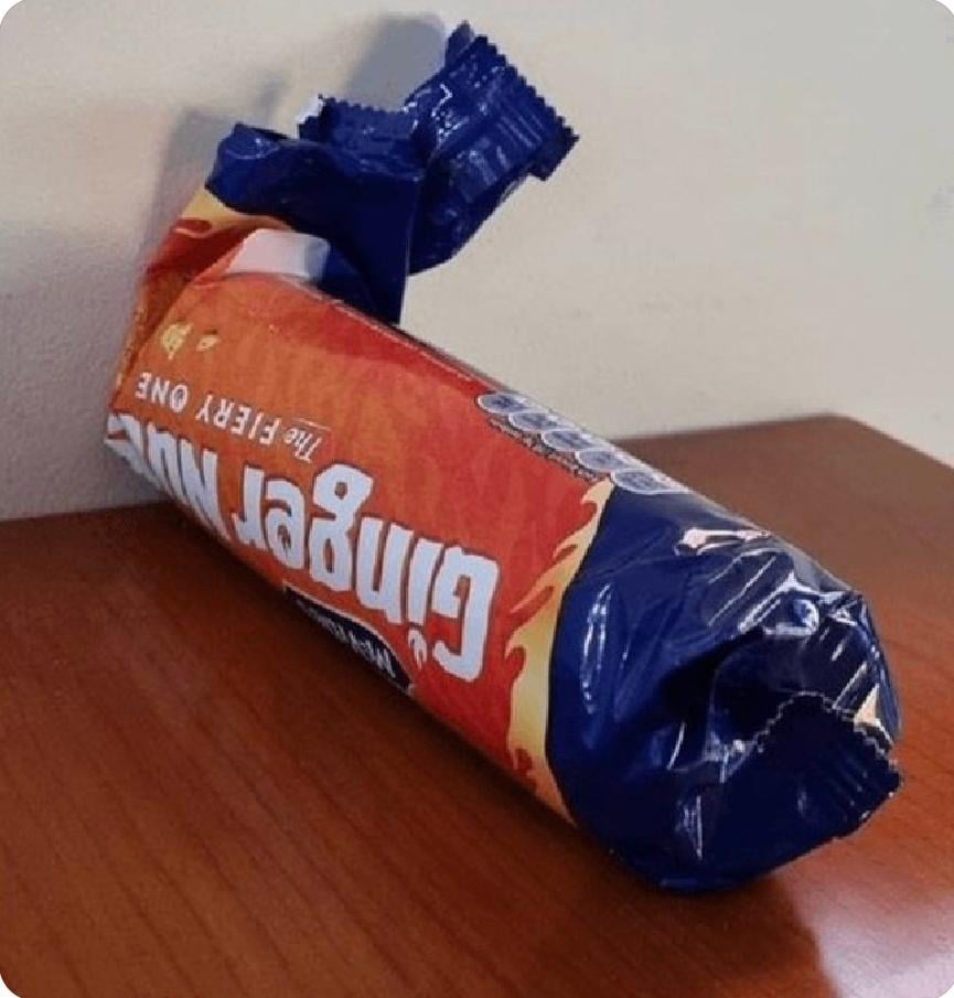 Shoutout to everyone who likes to seal a packet of biscuits by simply pushing the open end up against a wall