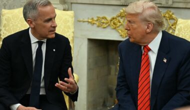 Trump refuses to drop ‘51st state’ threat in Oval Office meeting with Carney as Canada PM says ‘never’