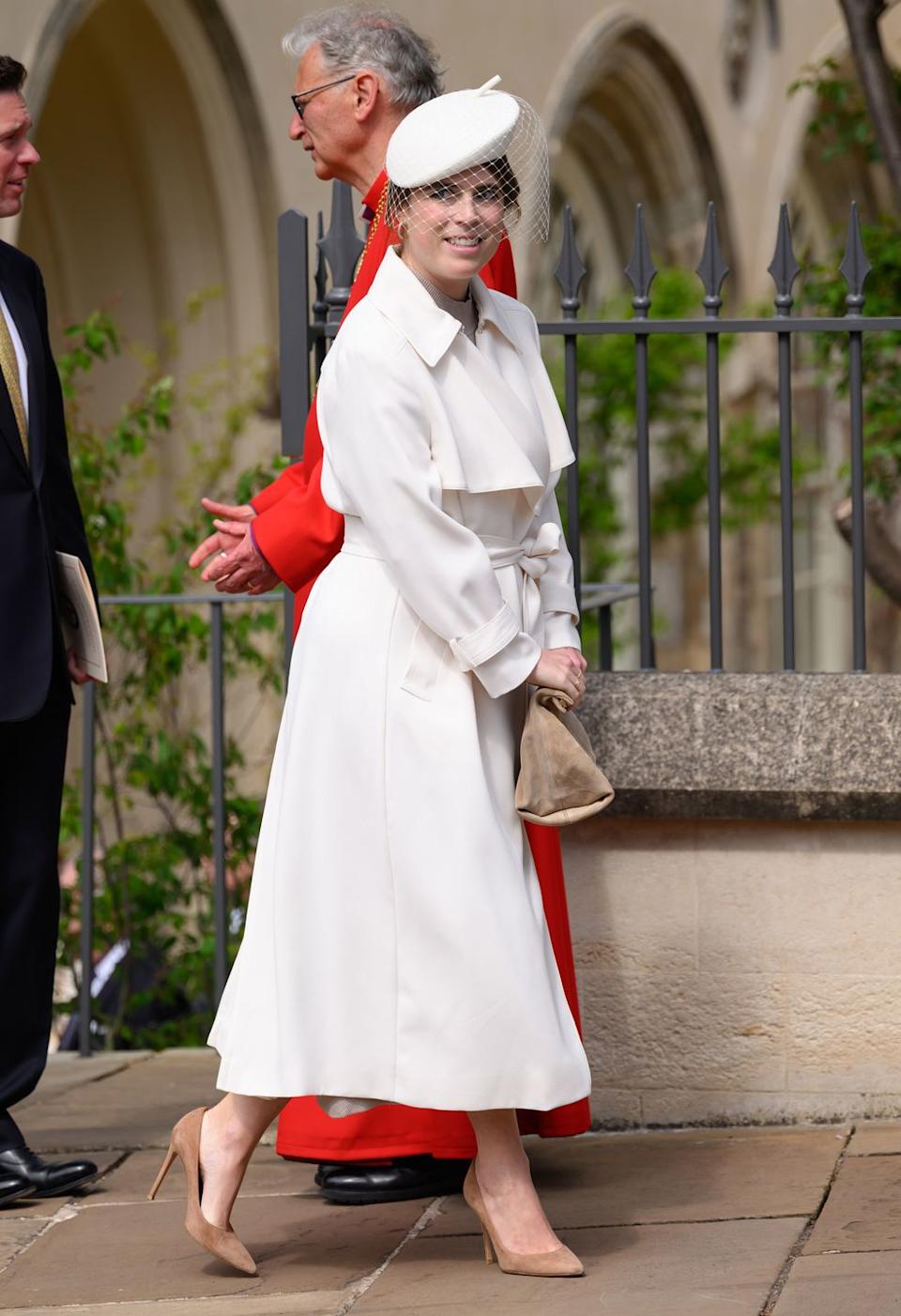 king charles iii and queen camilla attend the 2025 easter service at st george's chapel