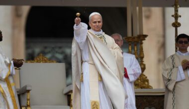 Pope Leo XIV calls for unity of Catholic Church during inaugural Mass