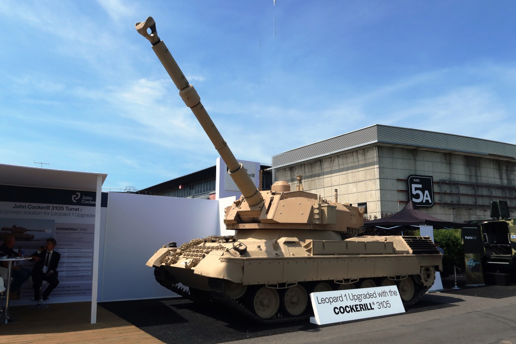 Cockerill 3105 turret mounted on a Leopard 1A5, summer 2022