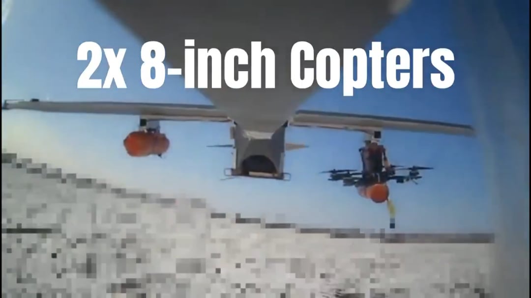 "Ukraine has used AI "mothership" drones against Russia for the FIRST time" - Forbes. This is a reusable GOGOL-M carrier drone that delivers two FPVs to a target at a distance of up to 300 km.