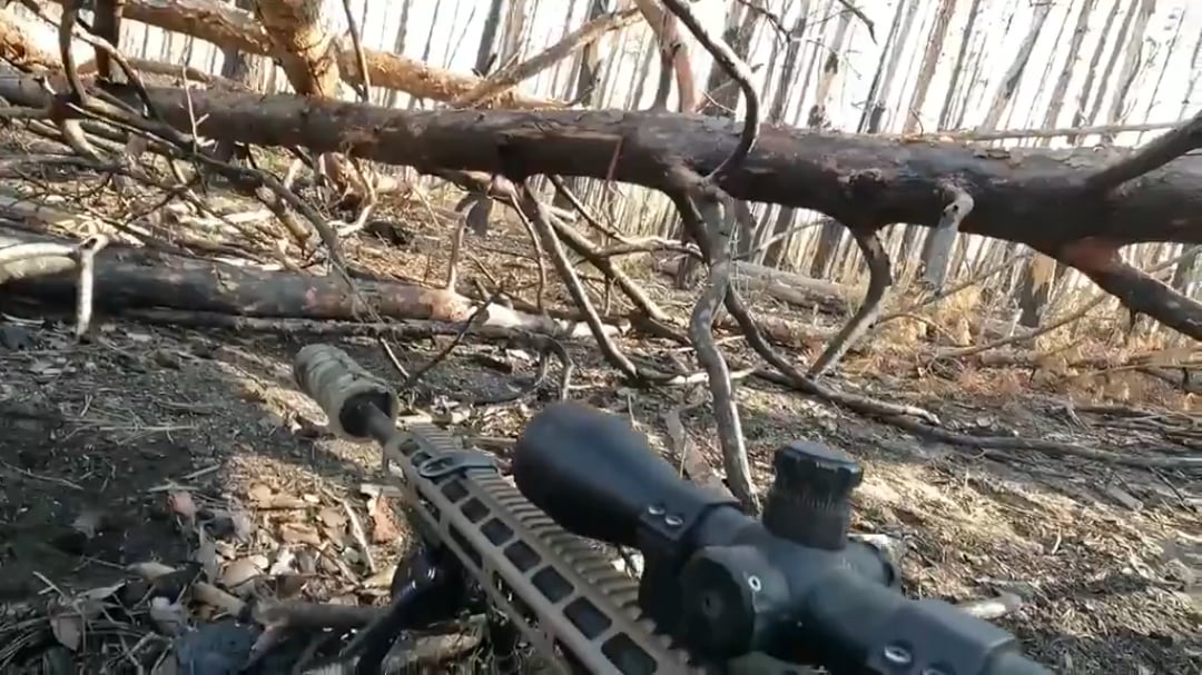 A marksman and a rifleman of the 2nd Battalion of the International Legion came under intense fire in the Serebryansky forest. Ukraine. Publ. May 2025