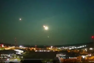 Bolide over Bohemia. Photo: ČHMÚ