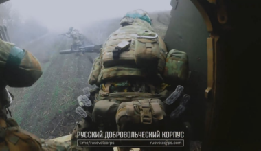 New footage of the Russian Volunteer Corps (group of Russians fighting for Ukraine against Russia) storming a position in the Kupyansk direction. [Published 29.05.2025]