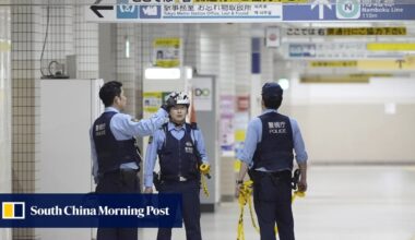 Japan police arrest man who slashed 2 people at Tokyo subway station