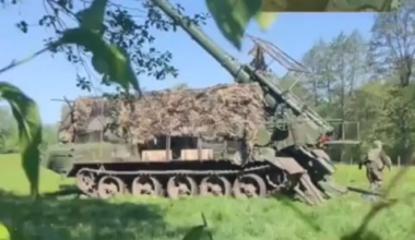 The first video of a 170 mm North Korean UAS M1989 Koksan fired at Ukrainian positions