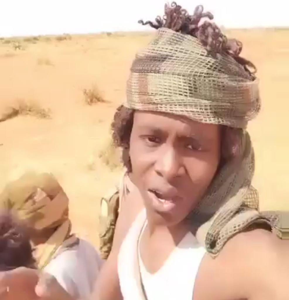 RSF fighter gets shot in the axilla while filming .west Kordofan-  Sudan 14/5/2025