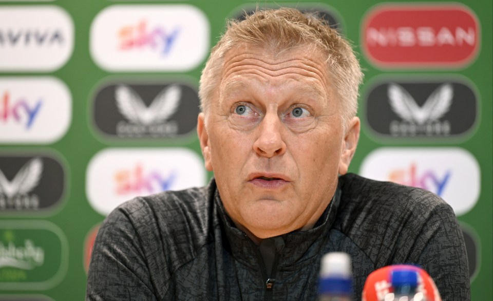 29 May 2025; Republic of Ireland head coach Heimir Hallgrimsson speaks to the media during a Republic of Ireland squad update and press conference at FAI Headquarters in Abbotstown, Dublin. Photo by Shauna Clinton/Sportsfile