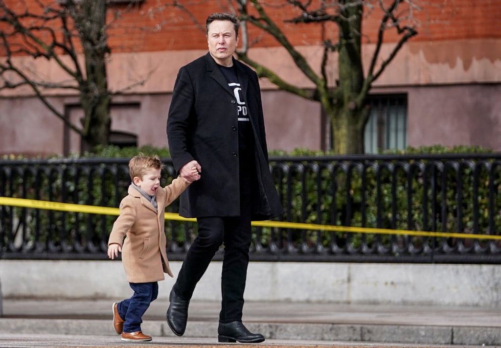 Elon Musk with his son X Æ A-12 earlier this year. Photo: Reuters Elon Musk with his son X Æ A-12 earlier this year. Photo: Reuters