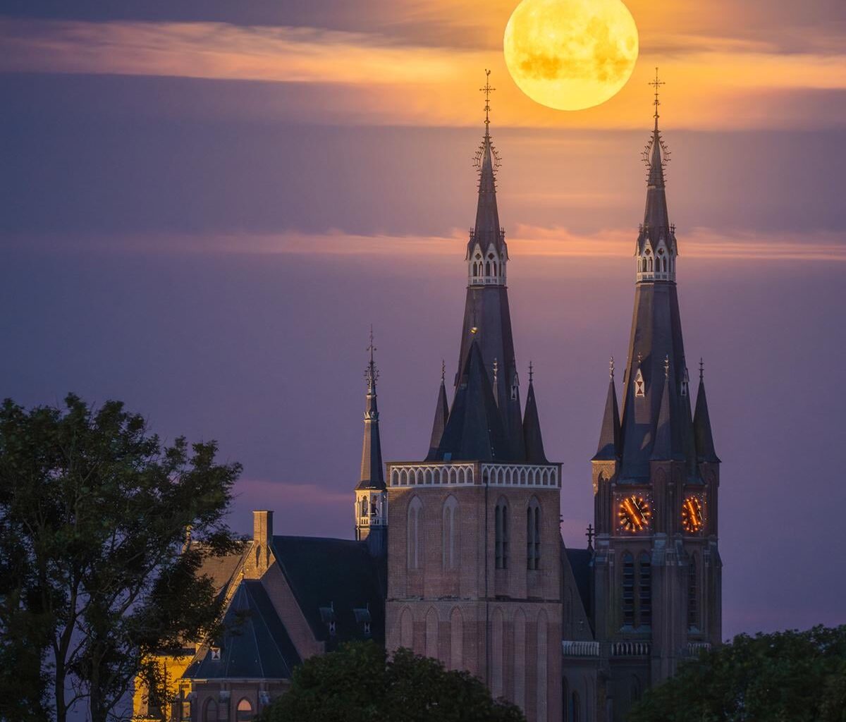 Volle Maan om 455 vanochtend!